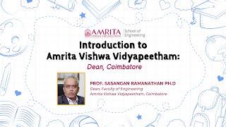 Introduction to Amrita Vishwa Vidyapeetham: Dean, Coimbatore