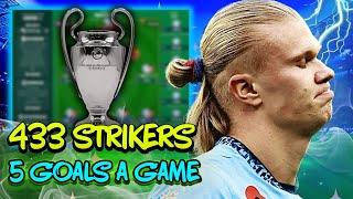 GOALS GALORE - 3 Striker Meta | 433 Best FM24 Tactics |