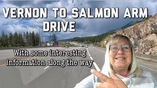 Vernon to Salmon Arm Drive with Interesting Information | British Columbia