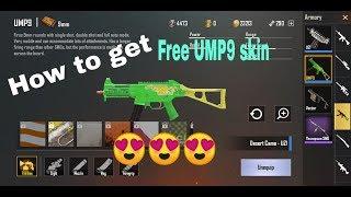 PUBG MOBILE HOW TO GET FREE UMP9 CRASHING WAVES SKIN [GREEN UMP9 SKIN]