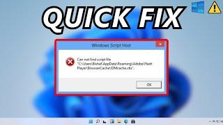 How To Fix Windows Script Host Error On Windows 11 Startup (2023)