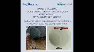 Duct lining is greater than duct coating any day and any situation!