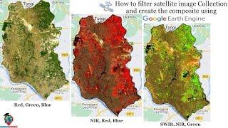 Google Earth Engine training program: Filtering & Displaying Satellite Images: Landsat, Sentinel