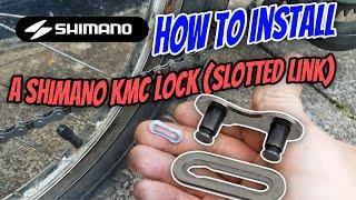  Как установить замок на цепь SHIMANO KMC велосипеда