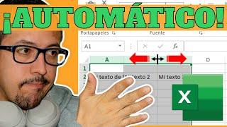 Este video va a cambiar tu forma de AJUSTAR COLUMNAS para siempre: Super tip de Excel.