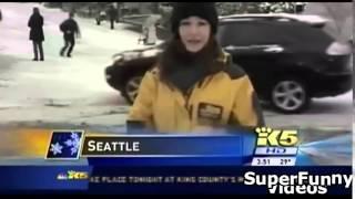 Funny News Bloopers EVER    Snow  Best Funny Snow Videos 2015