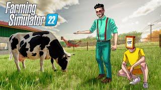 Я ЗНАЮ, ГДЕ ВЗЯТЬ МОЛОКО... ПОСТРОИЛИ КОРОВНИК В FARMING SIMULATOR 22