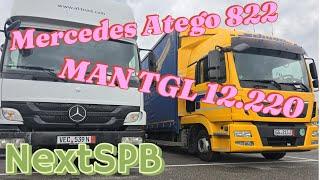 Обзор Mercedes Atego 822 и MAN TGL 12.220 Состояние? Пробег? Грузовики из Европы #man #mercedes