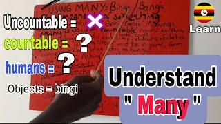 Understand howTo use ' Many" .easily.In English Luganda#english #luganda %#