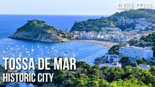 Tossa de Mar Historic Town and Fortress, Costa Brava -  Spain [8K HDR] Walking Tour