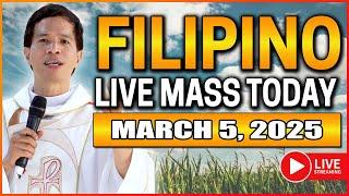 ASH WEDNESDAY FILIPINO LIVE MASS TODAY || MARCH 5, 2025 || FR. FIDEL ROURA