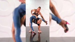 Contortion training with partner.