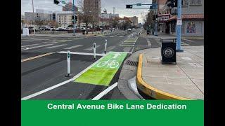 Albuquerque Central Avenue Bike Lane Dedication