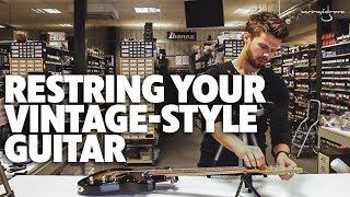 Strings Direct TV | How to Restring Your Guitar with Vintage/Slotted Machine Heads