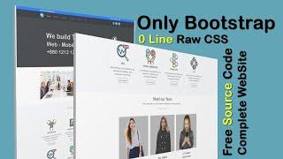 Create a Responsive website using only bootstrap 5