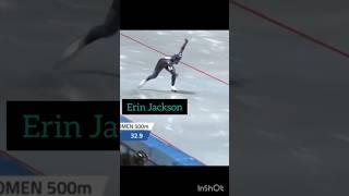 Erin Jackson wins gold at ISU world cup | #sports #sketting #speed #yt #shorts #worldcup