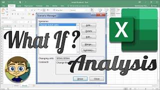 Excel WhatIf Analysis with Scenario Manager and Goal Seek