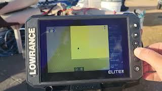 How to get dam maps up on your Lowrance Sounder Elite FS7