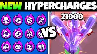 12 NEW Hypercharges vs Big Bot (New Record!)