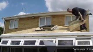 Polycarbonate Conservatory Roof Replaced With Insulated Tiled Roof