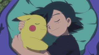 Pikachu Tickles Ash In His Sleeping Bag - Pokemon The Movie I Choose You (2017)