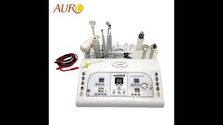 Au 8208 7 in 1 Ultrasonic Galvanic High Frequency for facial skin care equipo facial 8 en 1