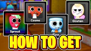 How To GET ALL NEW UPDATE TOONS & SHOWCASE In ROBLOX DANDYS WORLD! (Sprout, Cosmo, Glisten, Finn)