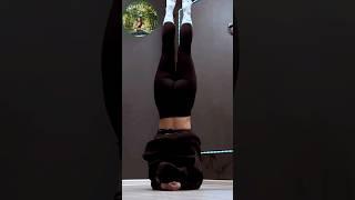 Flexible Yoga Headstand Split Waves #shorts