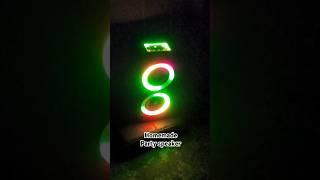 Homemade Speaker With RGB Lights #shorts #speaker #rgb #partyspeaker #homemade