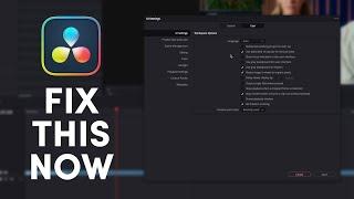 My MUST CHANGE DaVinci Resolve Settings (Pro Tips)