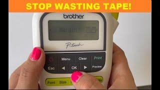 Set Margins and stop wasting tape with the Brother PTH110 P-touch label printer.