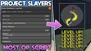 ROBLOX Project Slayers Hack/Script GUI | Auto Farm, Kill All, INF Spins And More! *PASTEBIN 2023*