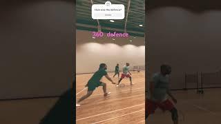 #Badminton #360 defence  #Full pirouette backhand defence # interesting rally #Men doubles #shorts