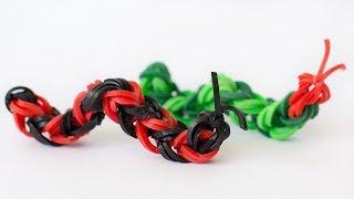 Rainbow Loom Bands CATERPILLAR CHARM How to make by  Olya Rainbow