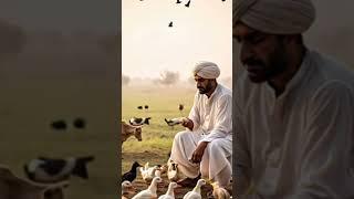 Early morning farmer Life sun Birds Animals image of the pakistan panjab village