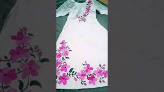 Hand paint jama...new Design kurti..#shorts