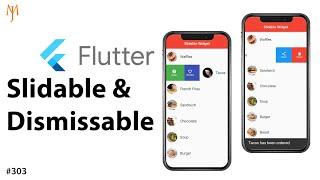 Flutter Tutorial - Slidable & Dismissable In ListView | Swipe To Dismiss