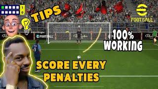 How to score every single penalties in  events of eFOOTBALL 2025 mobile | easy tips 