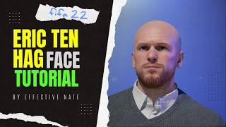 ERIK TEN HAG face Tutorial (fifa 22)