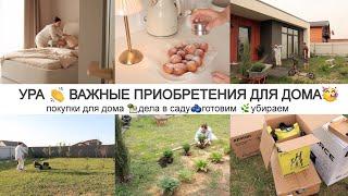 КРУПНЫЕ ПОКУПКИ ДЛЯ ДОМА  ОБУСТРОЙСТВО УЧАСТКА  НОВЫЕ РАСТЕНИЯ ДЕЛА В САДУ