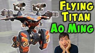 NEW Flying TITAN Robot AO MING Gameplay - War Robots Test Server WR