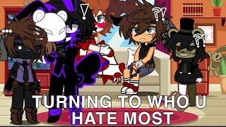 TURNING TO WHO U HATE MOST | afton family | gacha club ||JustPurple||