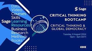 Sage Webinar: Critical Thinking Bootcamp