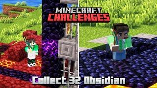 First To Collect ' 32 Obsidian ' is The Winner | Minecraft Challenges | Raju Gaming