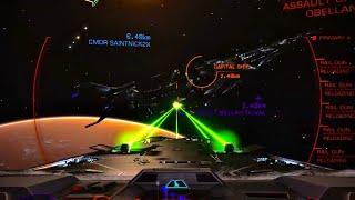 Attacking a very large spaceship - Elite Dangerous