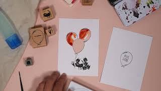 DIY Stamping Tutorial - DIY Schiebegeburtstagskarte