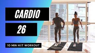 10 MIN CARDIO HIIT WORKOUT // Intense Calorie Burn | MrandMrsMuscle