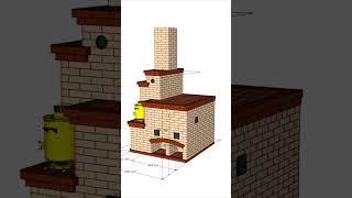 Проект Русской печи «Теплушка» #sketchup #печь #русскаяпечь  #порядовка