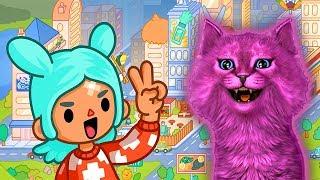 TOCA LIFE 2 ИГРА для ДЕТЕЙ говорящий КОТЕНОК АБИ играет ДЕТСКИЙ ЛЕТСПЛЕЙ