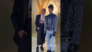 Willow & Jaden Smith at the Louis Vuitton fashion show in Paris, France. #jadensmith